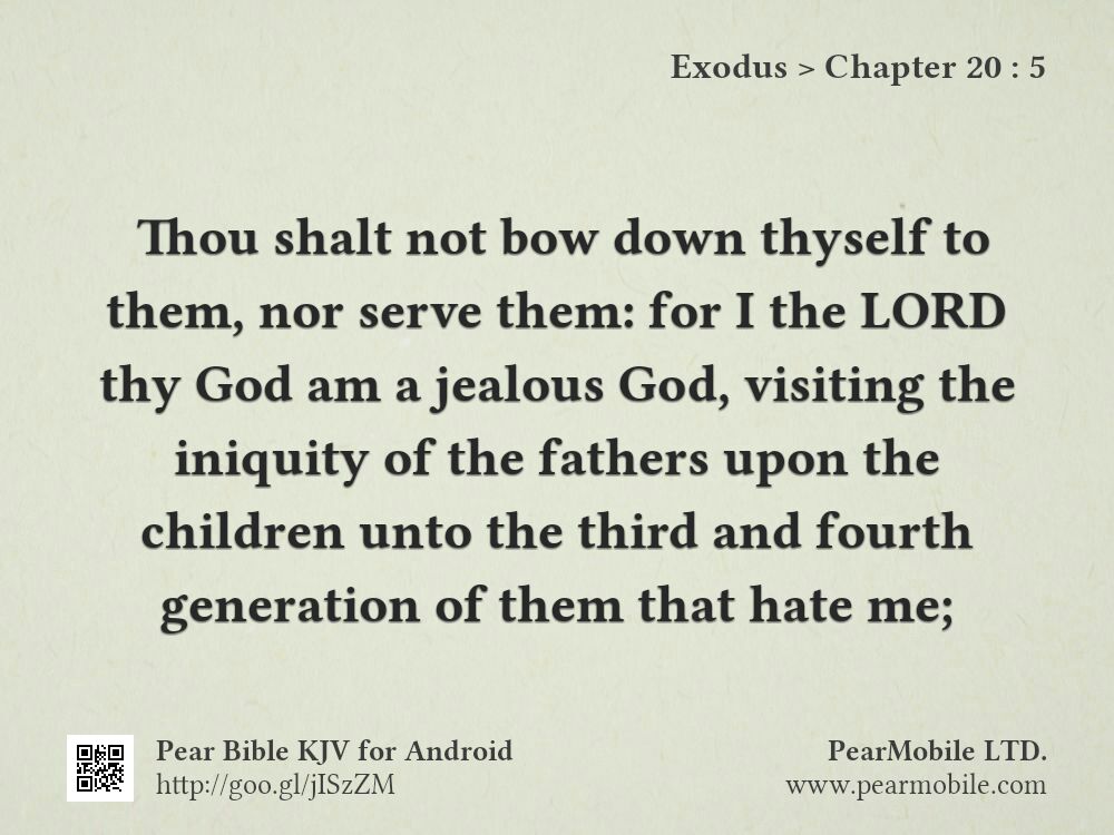 Exodus, Chapter 20:5